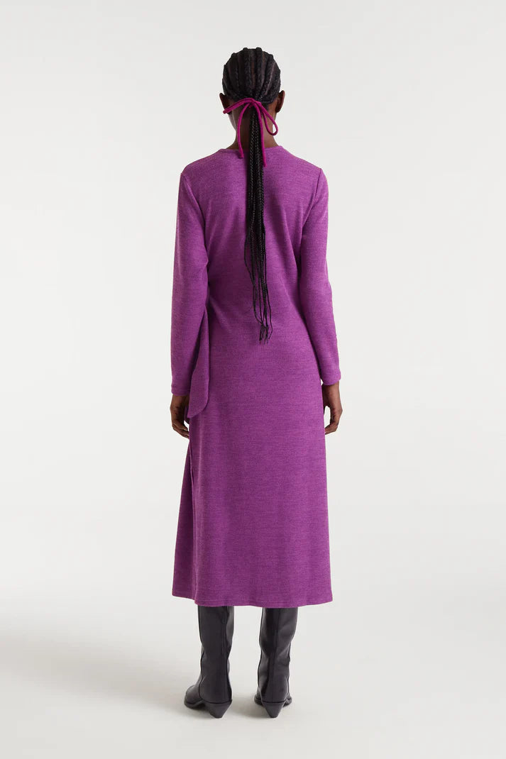 Magenta Tie Side Knit Dress by Compania Fantastica