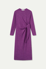 Magenta Tie Side Knit Dress by Compania Fantastica