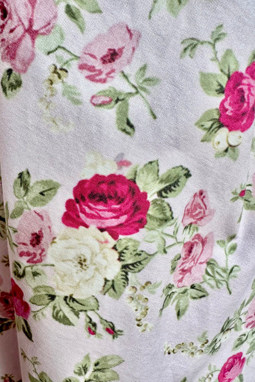 Pink Floral Lysandra Midi Dress by Timeless London