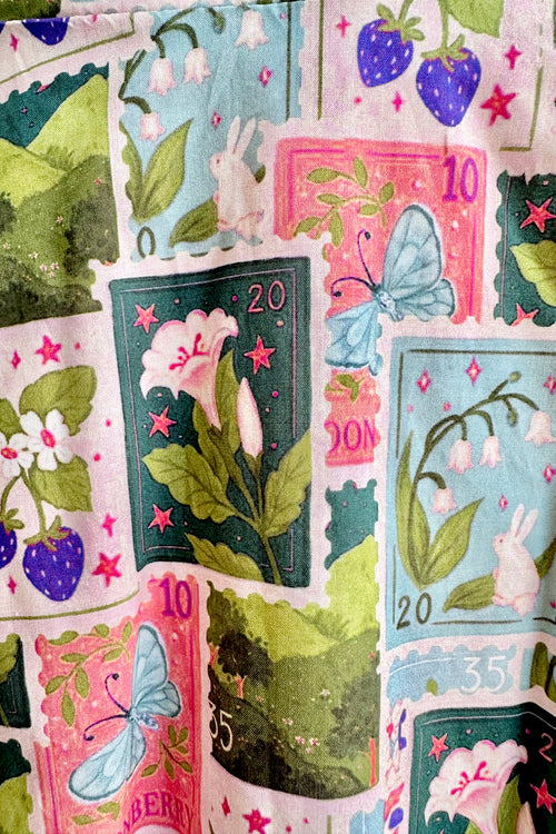 Spring Stamps Full Skirt by Tulip B.