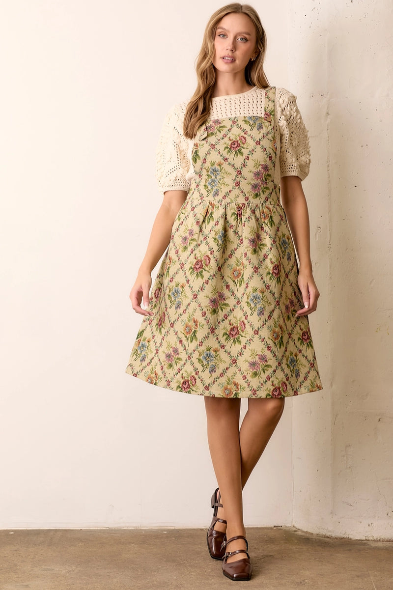 Tapestry Pinafore Skirt