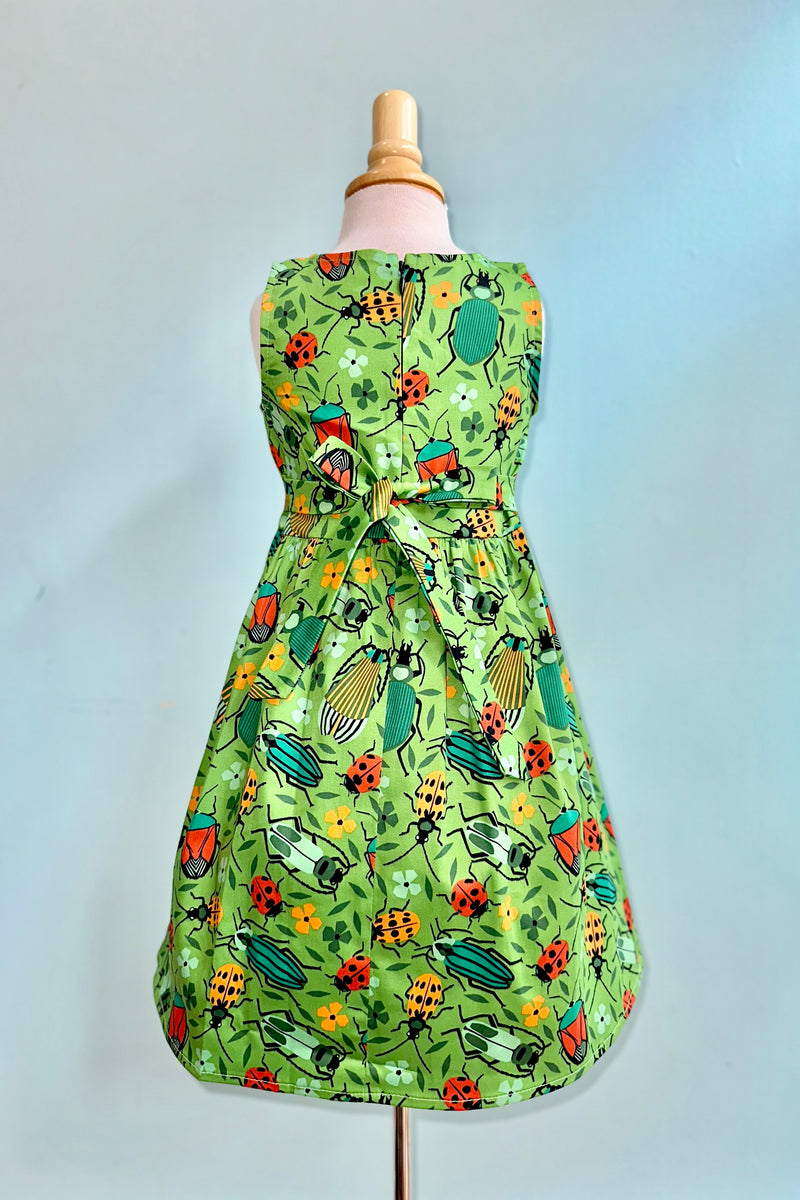 Kids Green Bugs Dress by Eva Rose