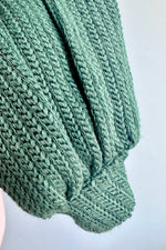 Green Knit Grace Full Sleeve Sweet Sweater by Heart of Haute