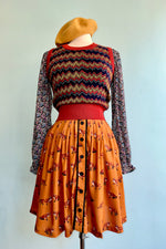 Rust Electric Jacquard Shirley Sweater Vest by Palava