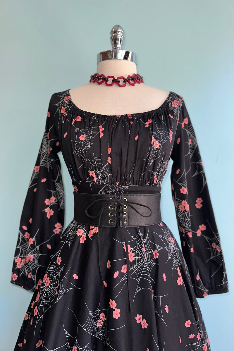 Spiderweb Blossom Dress by Banned