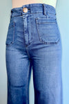 Super Soft Cropped Wide Leg Jeans by Mica Denim