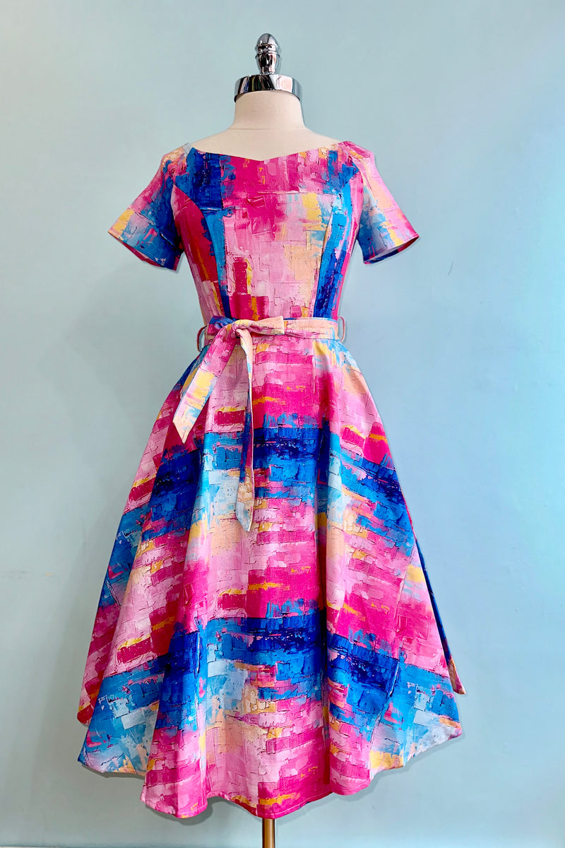 Abstract Print Bella Dress by Miss Lulo