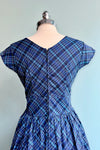 Blue Plaid Greta Dress by Retrolicious