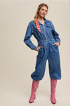 Denim Utility Jumpsuit
