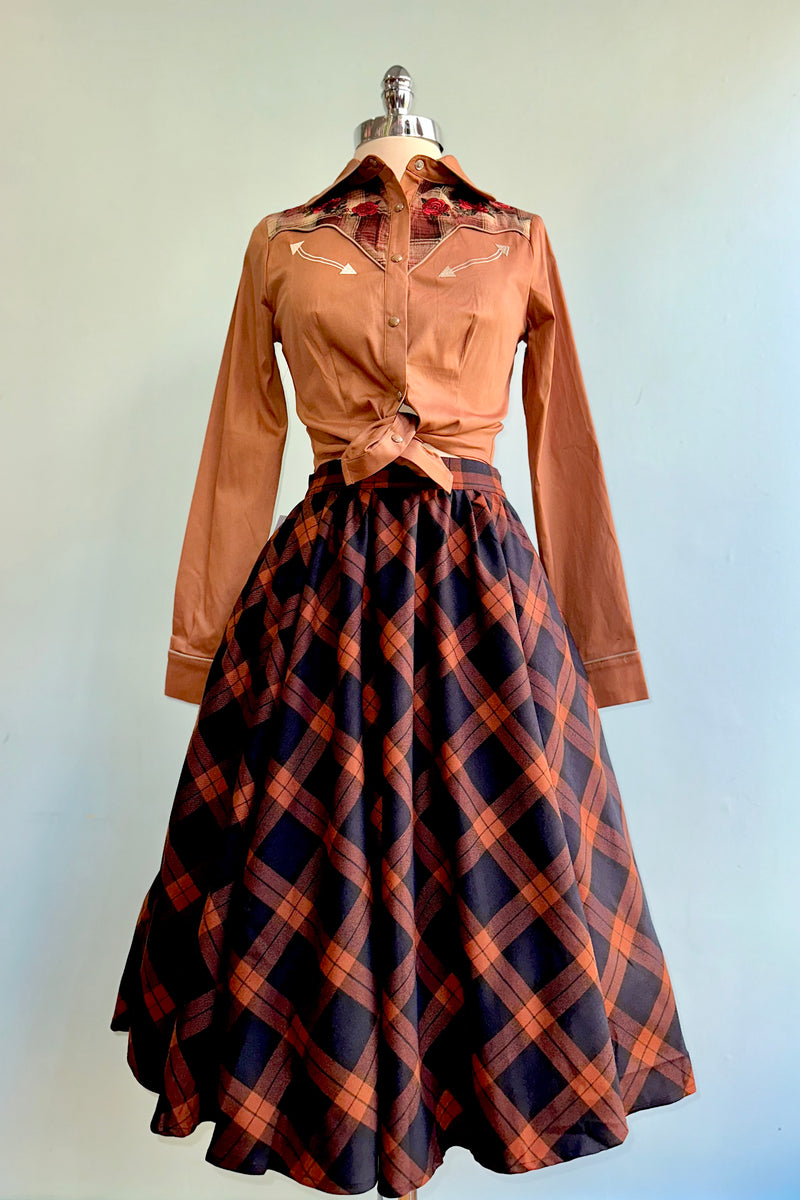 Parker Plaid Skirt by Hearts & Roses London
