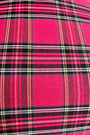 Red Plaid Stretch Fabric 50's Dress