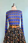 Blue Leaf Print T-Shirt by Compania Fantastica