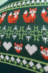 Green Fox Fair Isle Short Sleeve Sweater