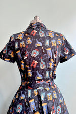 Mushrooms and Potions Knee-Length Shirtwaist Dress by Eva Rose