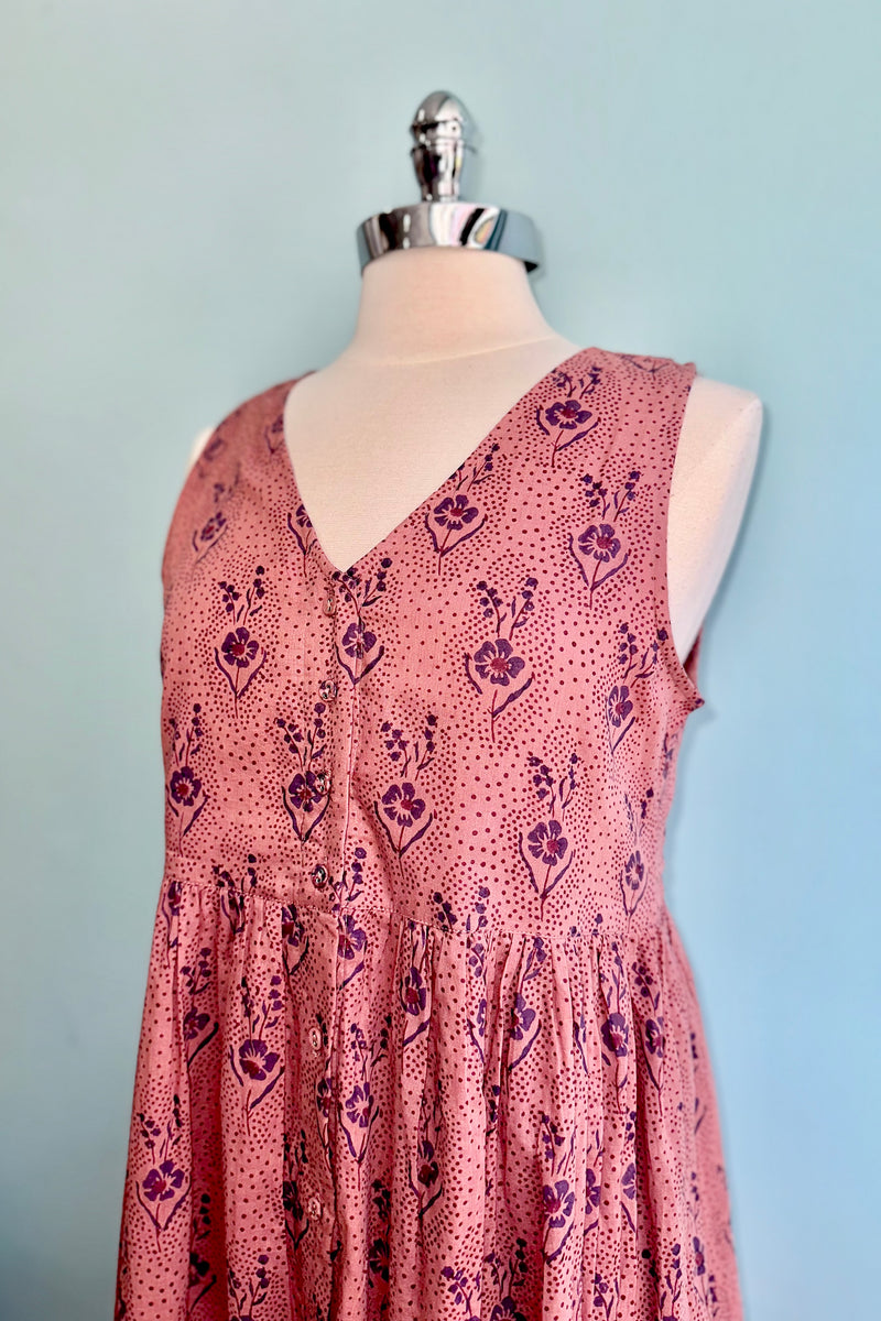 Olivia Midi Dress in Rose by Mata Traders