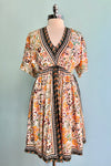 Floral Silky Caftan Dress by Molly Bracken