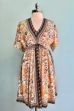 Floral Silky Caftan Dress by Molly Bracken