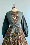 Pumpkins and Foliage Midi Dress by Retrolicious