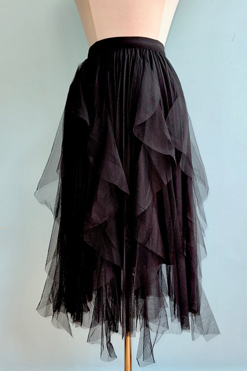 Pleated Tulle Skirt O/S Multiple Colors