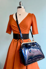 Burnt Orange Surplice Dress by Voodoo Vixen