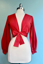 Rust Grace Full Sleeve Sweet Sweater by Heart of Haute