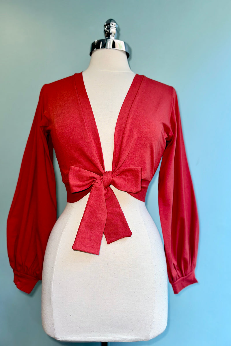 Rust Grace Full Sleeve Sweet Sweater by Heart of Haute