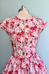 Pink Roses Greta Dress by Retrolicious