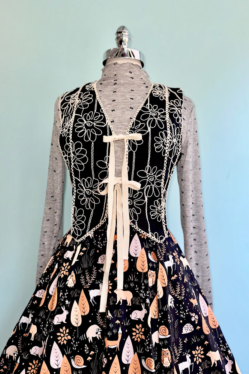 Grey Mock Neck Top with Bows by Lili Sidonio