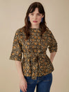 Olive Kalamkari Ruth Top by Mata Traders
