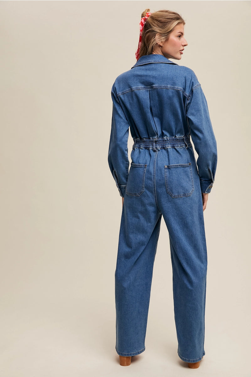Denim Utility Jumpsuit – Modern Millie