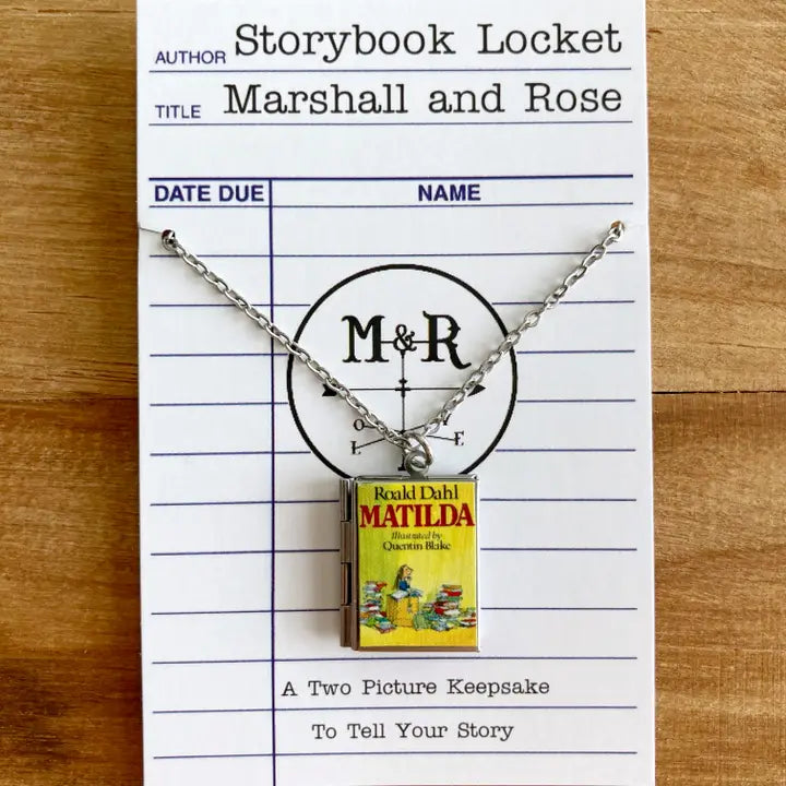 Matilda Book Locket Necklace by Marshall and Rose