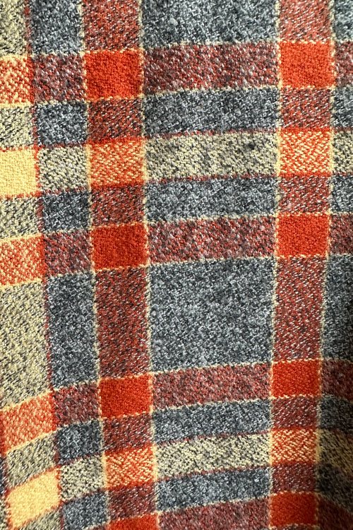 Mustard and Rust Flannel Circle Skirt by Heart of Haute