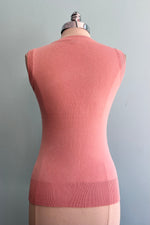 Baby Pink V-Neck Sweater Vest