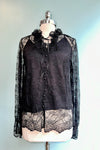 Black Lace Tunic Top by Molly Bracken