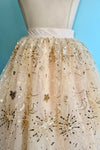 Gold Glitter Mesh Tulle Skirt