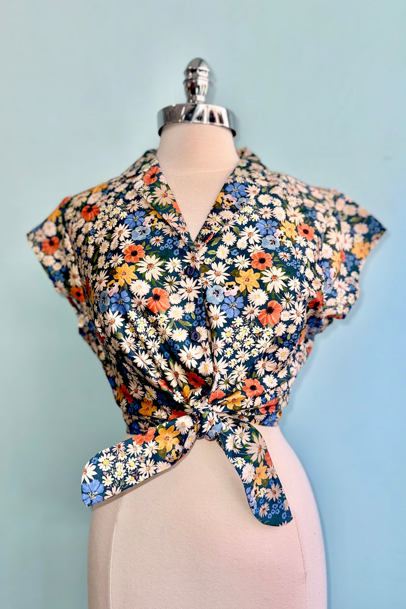 Ditsy Daisy Peggy Top by Palava – Modern Millie