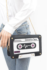 Cassette Tape Novelty Crossbody Bag