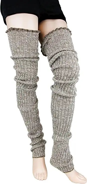 Shein Women Knee-High Socks Multi-Color Wool Blend