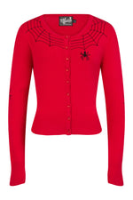 Red Spider Cardigan by Hell Bunny