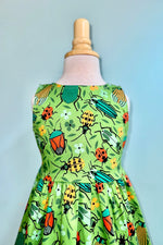 Kids Green Bugs Dress by Eva Rose