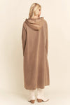 Mocha Hoodie Printed Midi Dress