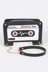 Cassette Tape Novelty Crossbody Bag