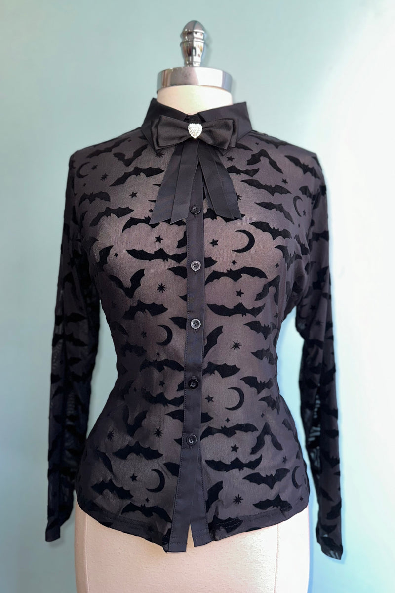 Strangers in Paradise Bat Blouse by Banned