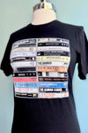 New Wave Cassette T-Shirt in Black