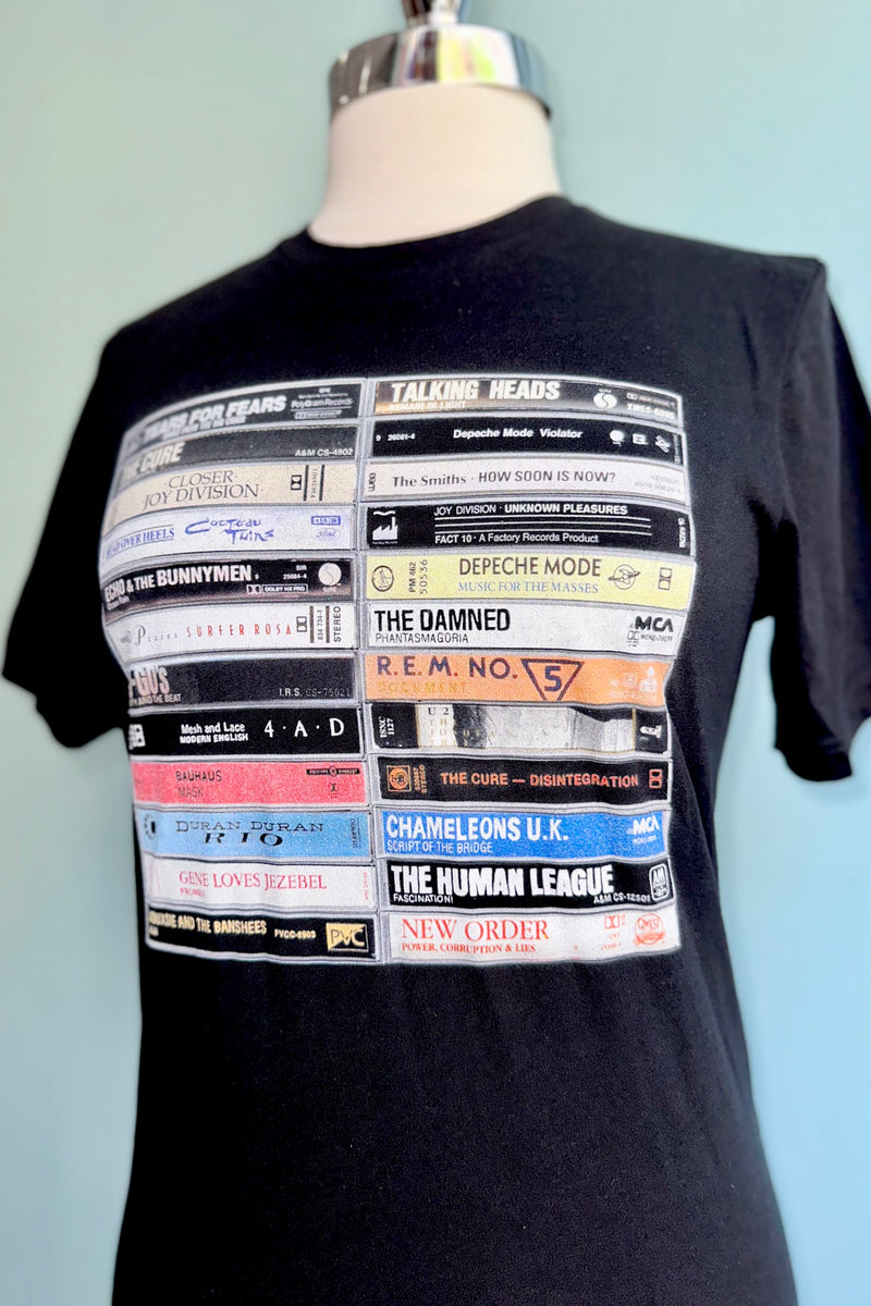 New Wave Cassette T-Shirt in Black
