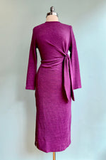 Magenta Tie Side Knit Dress by Compania Fantastica