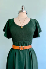 The Kendall Dress in Alpine Green