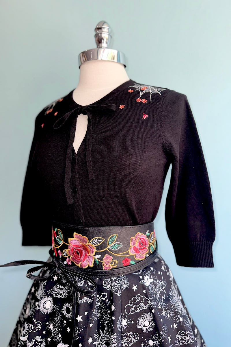Spiderweb Blossom Mia Cardigan by Banned