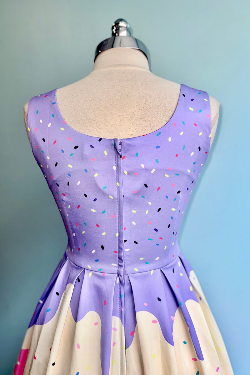 Ice Cream Amanda Dress in Lavender by Dolly & Dotty