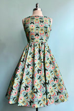 Mint Butterfly Vintage Dress by Retrolicious